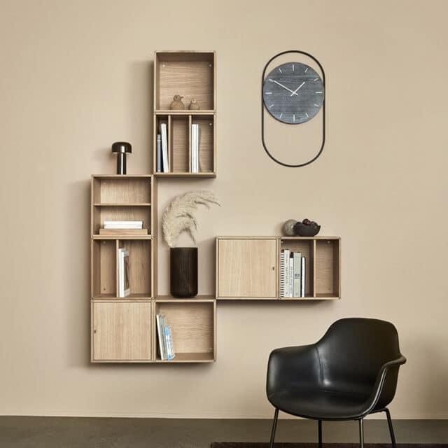 A-Wall Clock sort vægur 3 - Andersen Furniture - byHviid