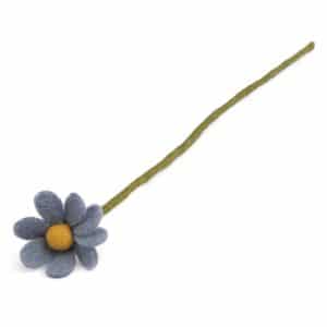 Havblå filt Anemone blomster - Én Gry og Sif - byHviid