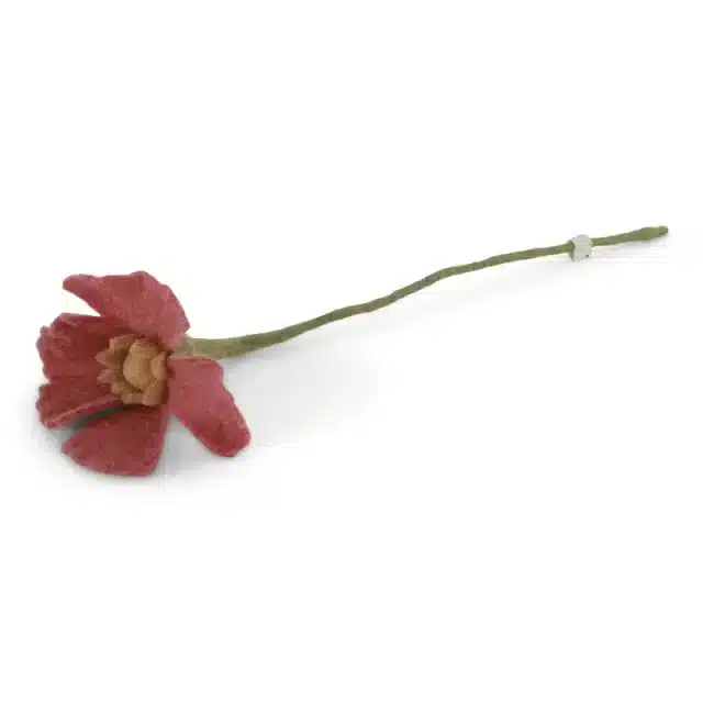 En-Gry-og-Sif-Poppy-flower-raspberry-filt-blomst-byHviid