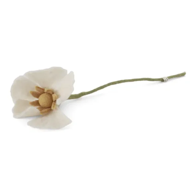 En-Gry-og-Sif-poppy-flower-white-filt-blomst-byHviid